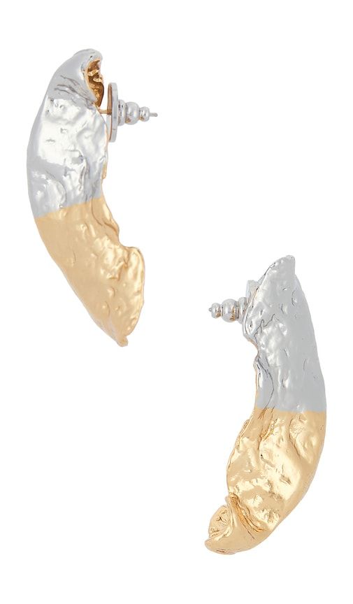 Julie Hammered Earrings in Red - LELET NY - Modalova
