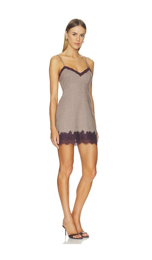 Iliona Dress in Brown. - size 0 (also in 00, 2, 4, 6, 8) - LoveShackFancy - Modalova