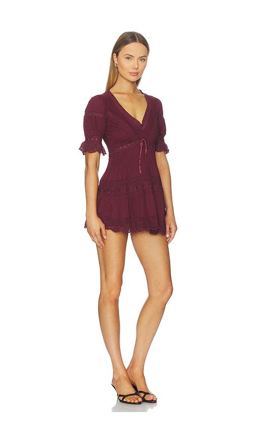 Lilias Dress in Burgundy. - size 0 (also in 10) - LoveShackFancy - Modalova
