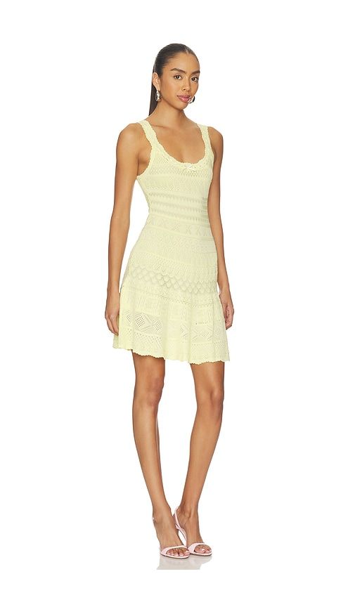 Darlena Dress in Yellow. - size L (also in M, S, XL, XS) - LoveShackFancy - Modalova