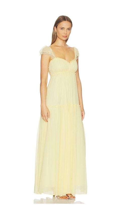 Bourge Dress in Lemon. - size 0 (also in 00, 10, 12, 2, 4) - LoveShackFancy - Modalova