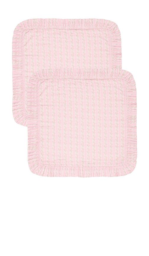 Ruffled Euro Pillow in Pink - LoveShackFancy - Modalova