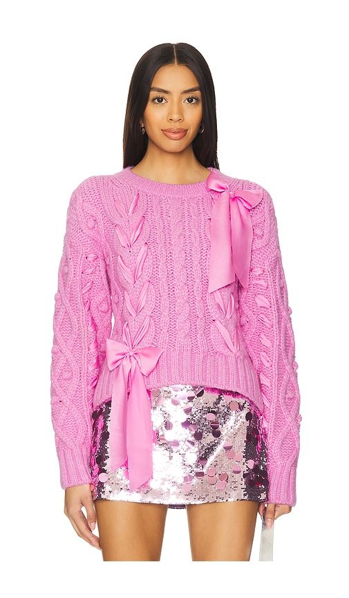 Parson Pullover in Fuchsia. - size M (also in XL) - LoveShackFancy - Modalova