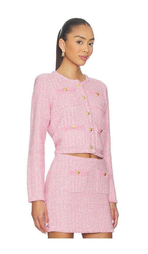 Delcie Cardigan in Pink. - size L (also in XL, XXS) - LoveShackFancy - Modalova