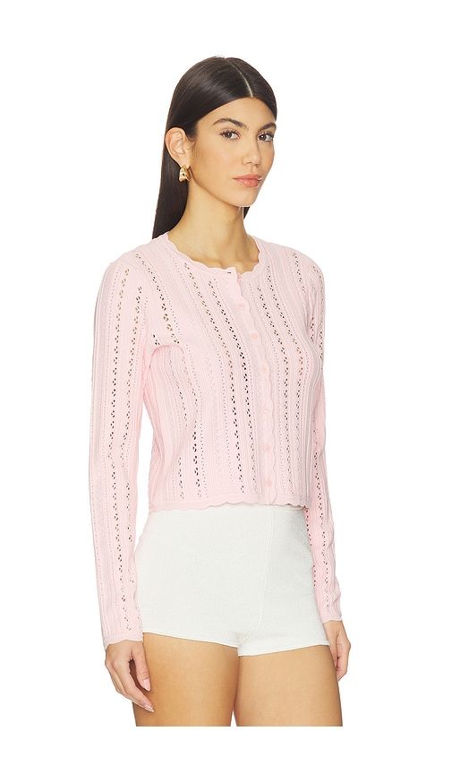 Peridot Cardigan in Pink. - size L (also in M, XL, XXS) - LoveShackFancy - Modalova