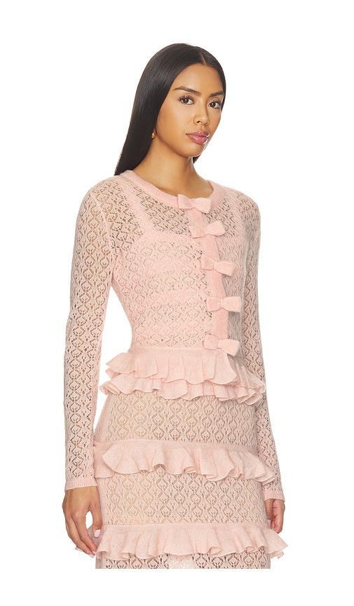Galle Cardigan in Rose. - size L (also in M, S, XS) - LoveShackFancy - Modalova