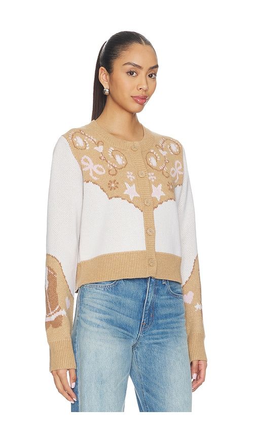 Leyah Cardigan in Brown. - size L (also in M, XL, XS) - LoveShackFancy - Modalova