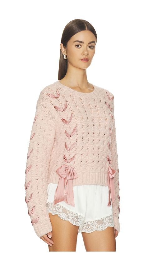 Quimby Pullover in Pink. - size L (also in M, S, XS, XXS) - LoveShackFancy - Modalova