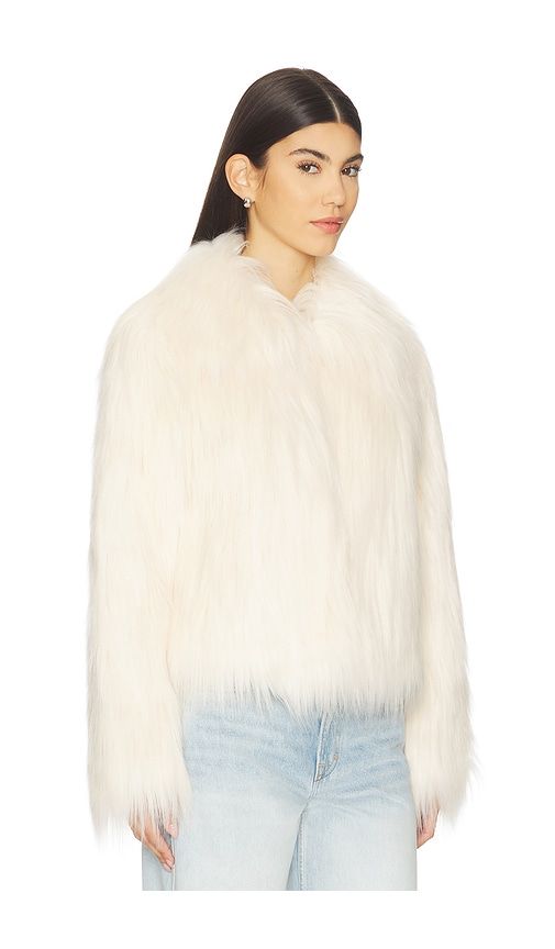Fallon Faux Fur Jacket in . - size L (also in XL) - LoveShackFancy - Modalova