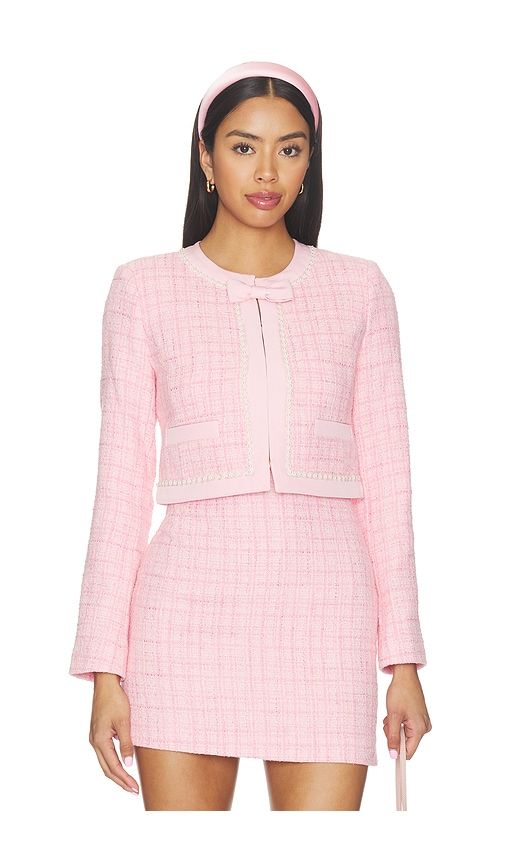 Ralphette Jacket in Pink. - size 10 (also in 12, 2, 6, 8) - LoveShackFancy - Modalova
