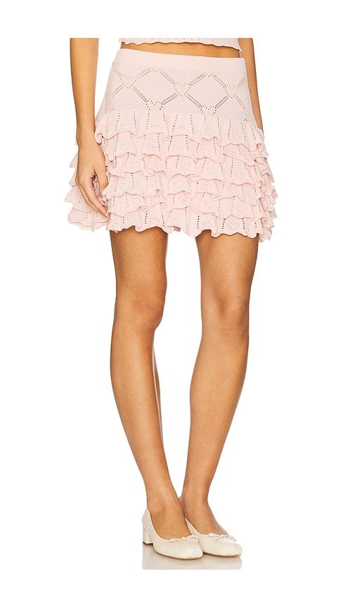 Kalliope Skirt in Pink. - size L (also in S, XS) - LoveShackFancy - Modalova