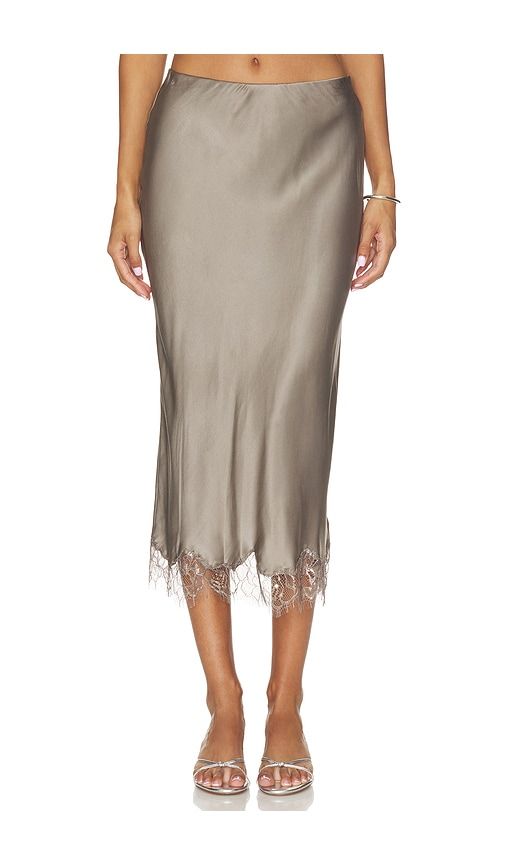 Janella Skirt in Grey. - size S (also in XS) - LoveShackFancy - Modalova