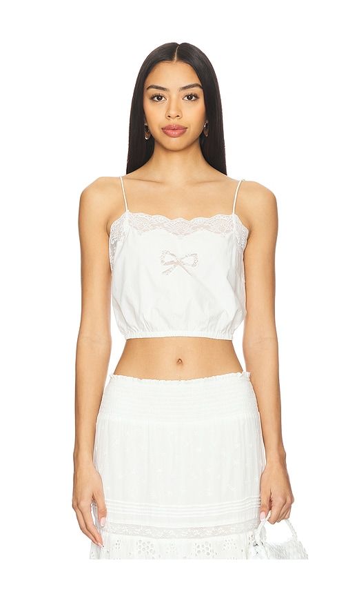 Aliaya Top in White. - size L (also in M, S, XL) - LoveShackFancy - Modalova