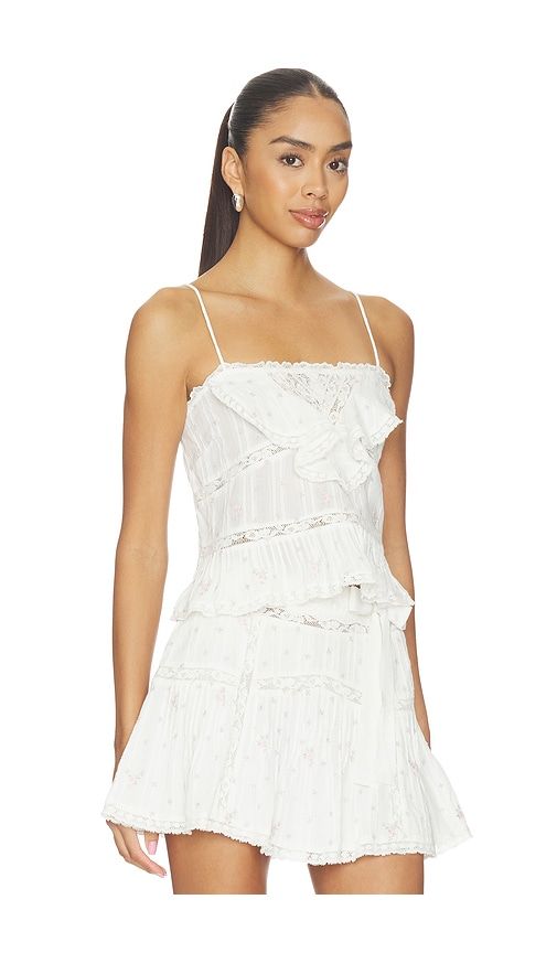 Ondeline Cami Top in White. - size L (also in S) - LoveShackFancy - Modalova