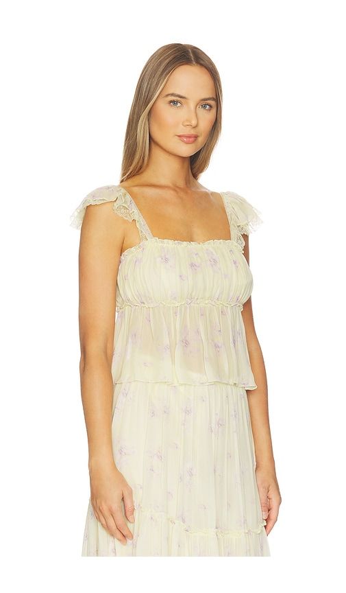 Siena Top in Lemon. - size 10 (also in 2, 4, 8) - LoveShackFancy - Modalova