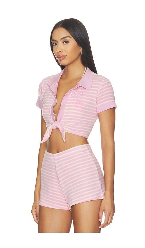 Waverlynn Polo in Rose. - size L (also in M, S, XL, XS) - LoveShackFancy - Modalova