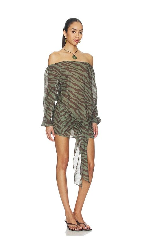 The Neko Mini Dress in Army,Brown. - size S (also in XS) - lovewave - Modalova