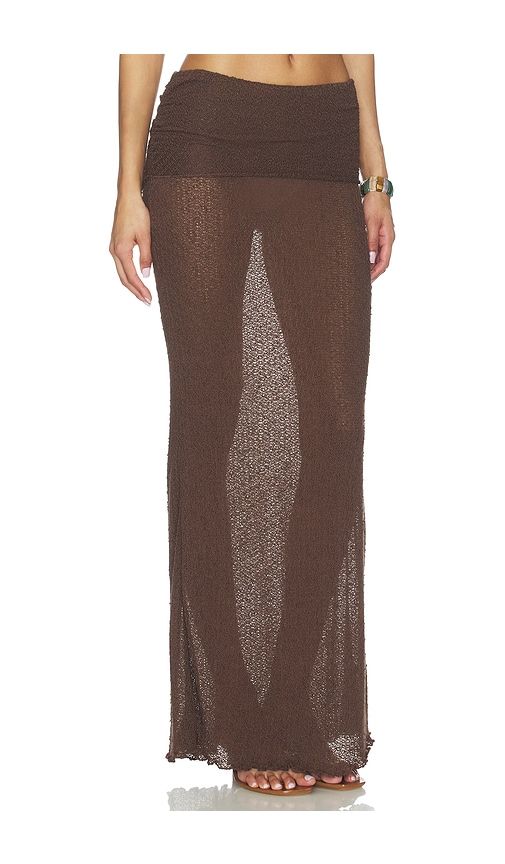 The Hadley Maxi Skirt in Brown. - size L (also in M, S, XL) - lovewave - Modalova