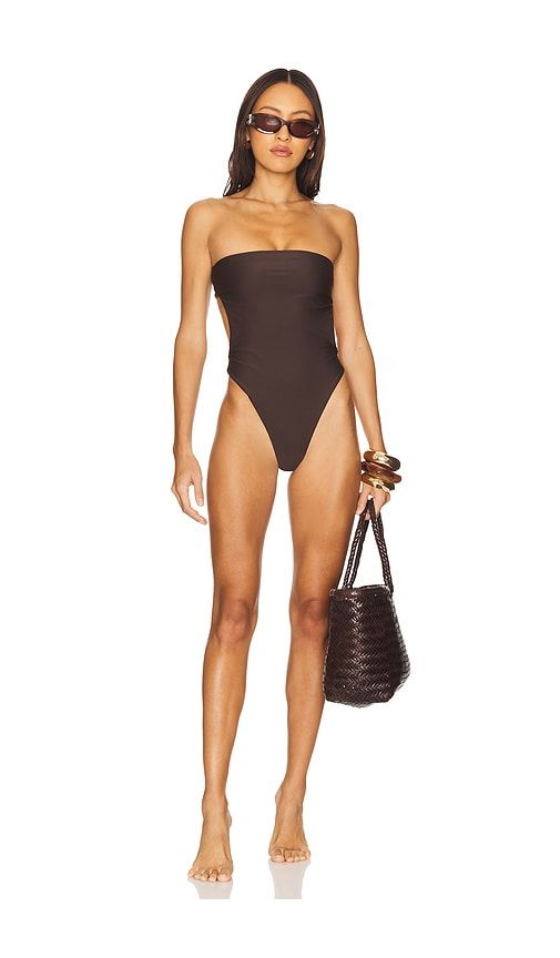 The Vidi One Piece in Brown. - size L (also in M, S, XL, XS) - lovewave - Modalova