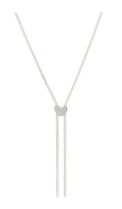 Heart Bolo Necklace in Metallic Silver - Loren Stewart - Modalova