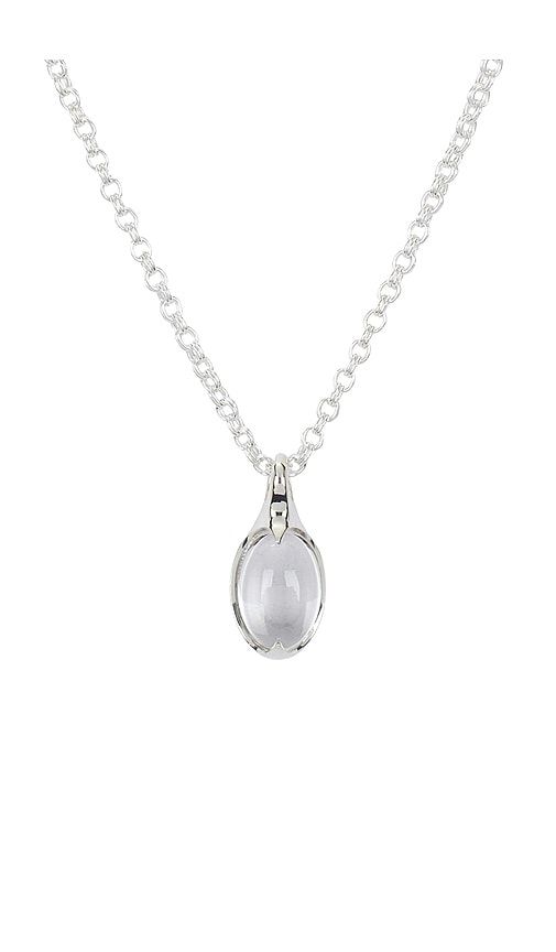 Crystal Orb Amulet Necklace in Metallic Silver - Loren Stewart - Modalova
