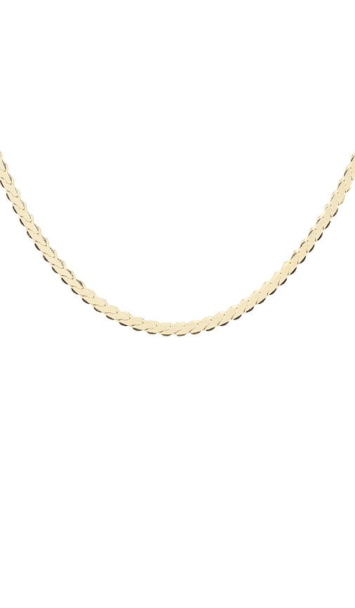 Serpentine Chain Necklace in Metallic Gold - Loren Stewart - Modalova