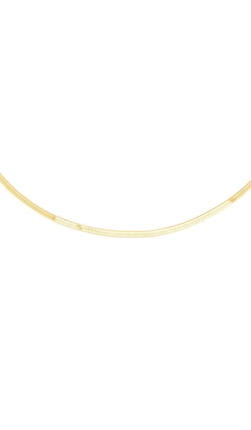 Herringbone Necklace in Metallic Gold - Loren Stewart - Modalova