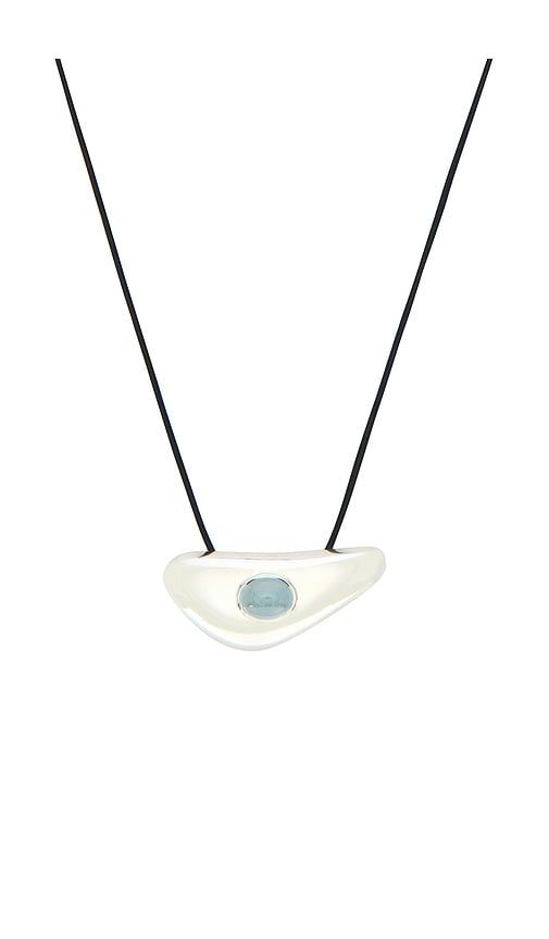 Modernist Cord Pendant Necklace in Metallic Silver - Loren Stewart - Modalova