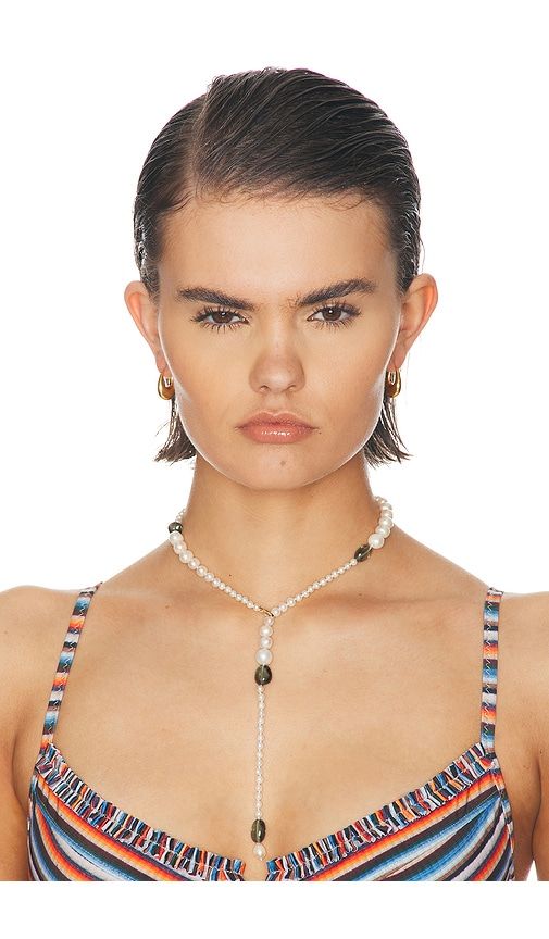 Poet Lariat Necklace in Ivory - Loren Stewart - Modalova