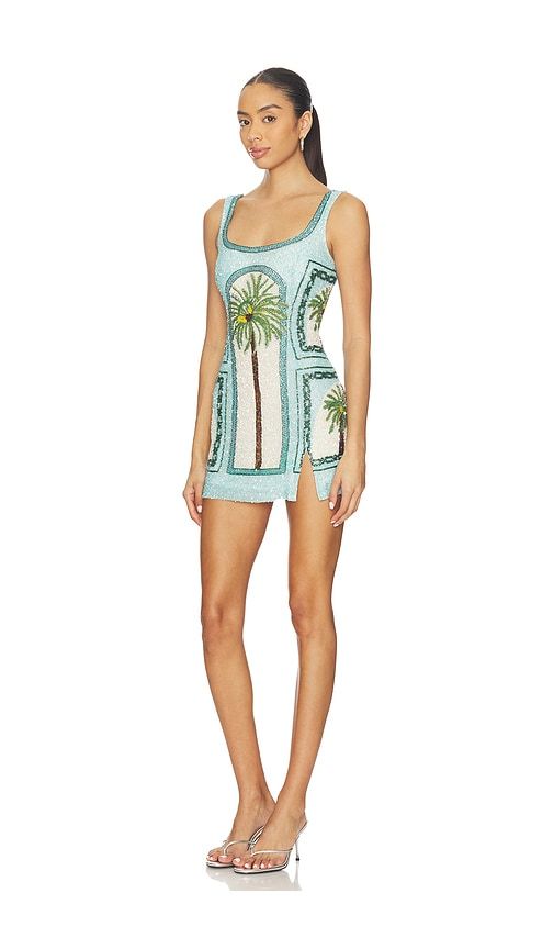 Embroidered Dress in Blue,Green. - size M (also in S) - LA FUORI - Modalova