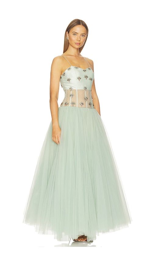 Gown in Sage. - size L (also in M, S, XL) - LA FUORI - Modalova