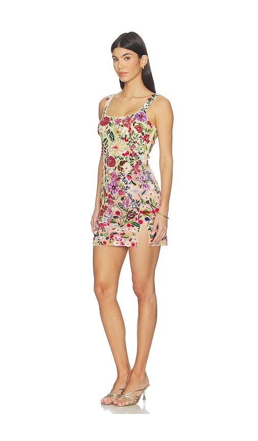 Mini Dress in Beige,Red. - size L (also in M, S, XL) - LA FUORI - Modalova