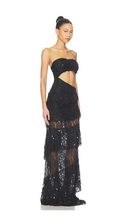 Luna Veil Tier Dress in . - size L (also in S, XL) - LA FUORI - Modalova