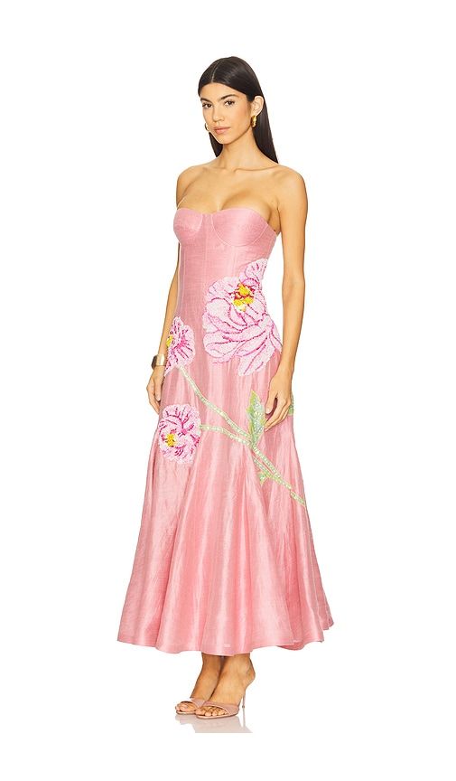 Petaleeza Corset Gown in Pink. - size L (also in S, XS) - LA FUORI - Modalova