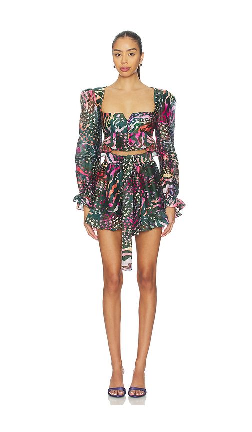 Graphic Jungle Top in . Size L. Also in S, XL, XS - LA FUORI - Modalova