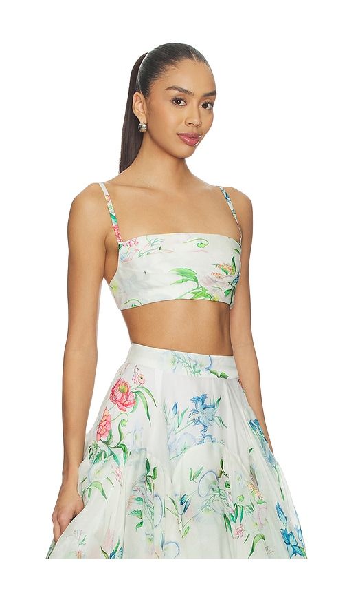 Bralette Top in White,Green. - size M (also in S, XL) - LA FUORI - Modalova