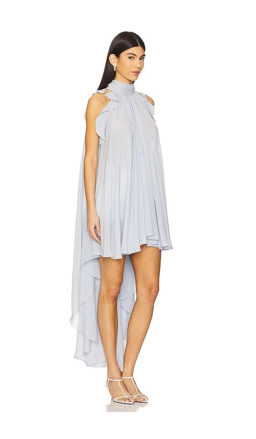 Gathered Halter Top in Baby Blue. - size M (also in S, XS) - LA FUORI - Modalova