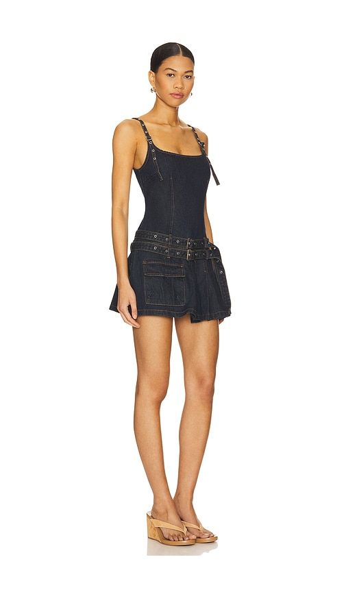 X REVOLVE Biker Mini Dress in Blue. - size L (also in M, S, XL, XS, XXS) - LIONESS - Modalova