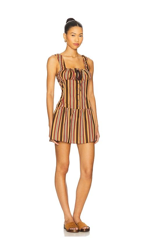 Heart Shaped Mini Dress in Brown. - size S (also in XS) - LIONESS - Modalova