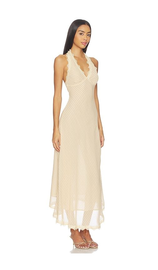 Stars Align Midi Dress in Nude. - size L (also in XXL) - LIONESS - Modalova