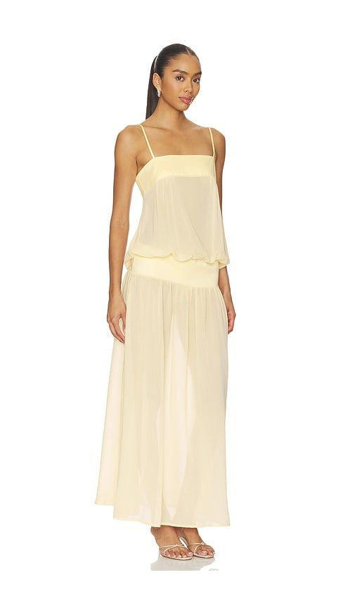 Gracia Maxi Dress in Yellow. - size L (also in M, S, XXL) - LIONESS - Modalova