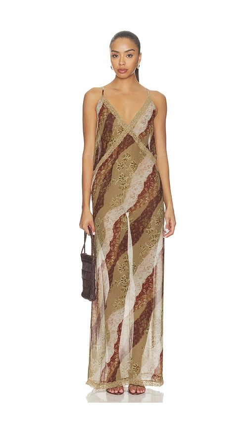 Melrose Maxi Dress in Multi. - size L (also in S, XS) - LIONESS - Modalova
