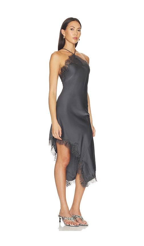 Desiree Midi Dress in Grey. - size M (also in S, XS) - LIONESS - Modalova