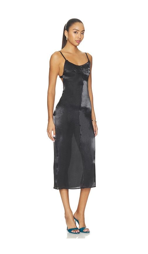 Electra Midi Dress in Black. - size L (also in M, S, XL, XXL) - LIONESS - Modalova