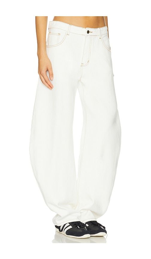 Horseshoe Jeans in Cream. - size L (also in M, S, XL, XS) - LIONESS - Modalova