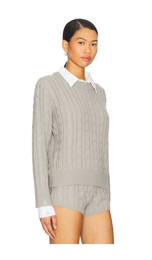 Coastal Cable Knit in Grey. - size L (also in XL, XS) - LIONESS - Modalova