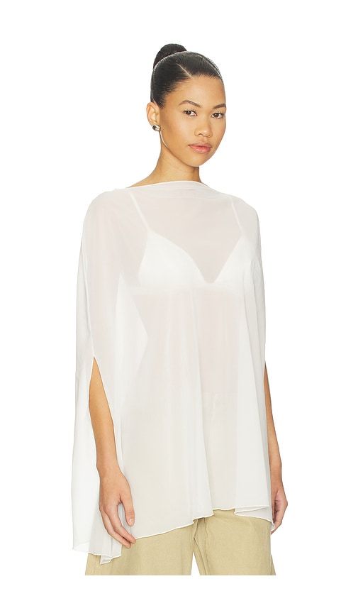 Aura Poncho in White. - size L (also in S) - LIONESS - Modalova