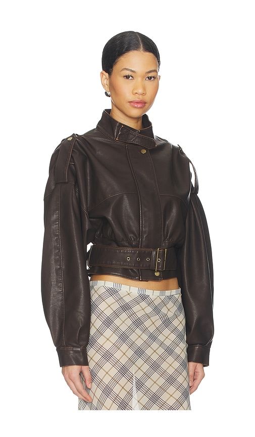 Gigi Leather Jacket in . - size L (also in M, S, XS, XXL) - LIONESS - Modalova