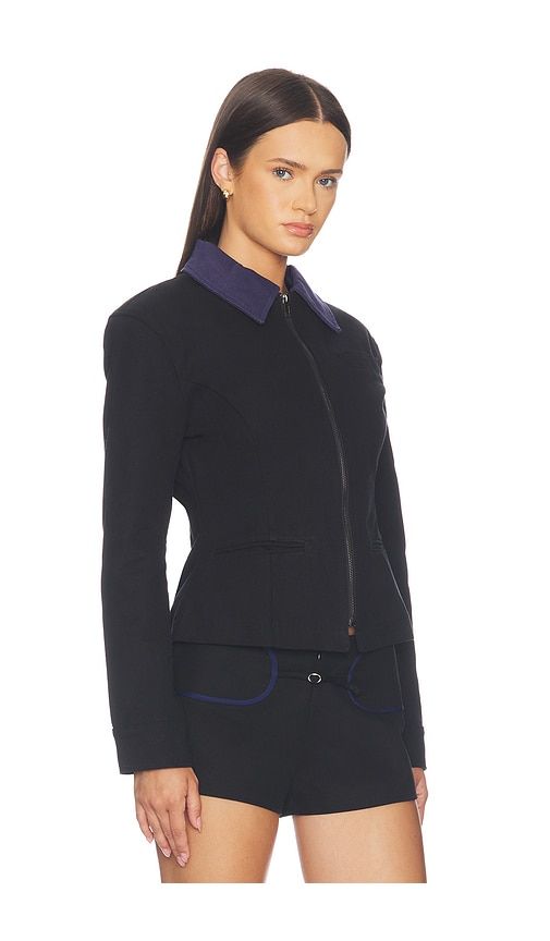 X REVOLVE Soho Jacket in Black. - size L (also in M, S, XL, XS, XXS) - LIONESS - Modalova