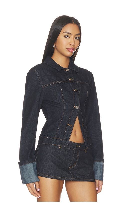 The Bronx Denim Jacket in Blue. - size M (also in S, XS, XXS) - LIONESS - Modalova